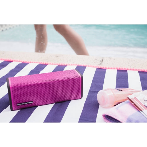 Thonet & Vander Frei Portable Bluetooth Speaker (Pink) Wireless (50 Peak Watts) IPX-4 - 8 Hr Rechargeable Battery