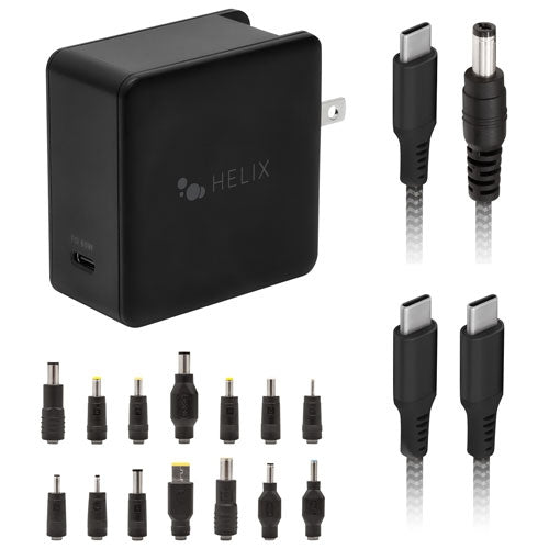Refurbished (Good) - Helix 65W Universal USB-C Laptop Charger (ETHNBC65U)