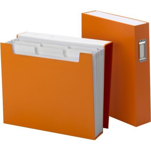 Expanding File 6-POCKET LTR Orange