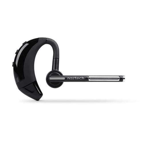 Naztech - Bluetooth Headset Mono N750 Emerge with Boom Mic Noise Cancelling 7hr Talk Over Ear Design