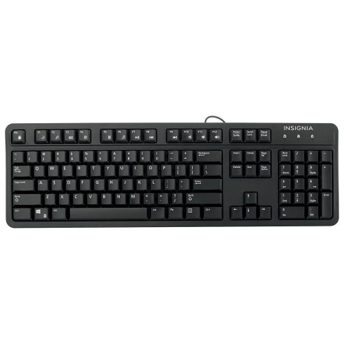 Refurbished (Good) - Insignia NS-PNK8001C Wired Keyboard, Black, English