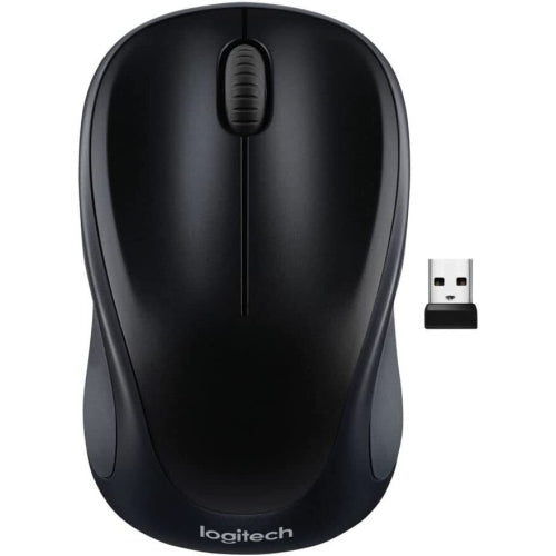 Refurbished (Good) - Logitech M317 Wireless Optical Mouse 2.4 GHz with USB Receiver- Black
