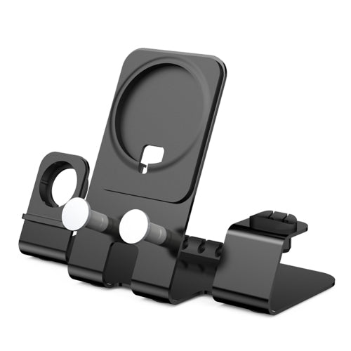 3-in-1 Smartphone Stand Desk Bracket Aluminium Alloy Charge Cell Phone Stand Non-corrosive Accessories for Apple Watch Headset