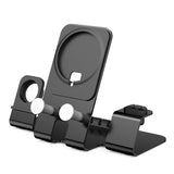 3-in-1 Smartphone Stand Desk Bracket Aluminium Alloy Charge Cell Phone Stand Non-corrosive Accessories for Apple Watch Headset