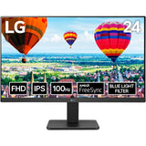 LG 24" Full HD (1920 x 1080) IPS, 100Hz, 99% sRGB, AMD FreeSync, Flicker safe & Reader Mode Monitor (HDMI, VGA)
