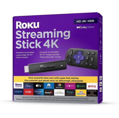 Open Box - Roku Streaming Stick 4K 2022 - Streaming Device 4K/HDR/Dolby Vision