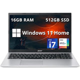 Refurbished (Excellent) - acer Aspire 3 15.6" FHD Laptop - Intel i7-1165G7 - 16GB DDR4 - 512GB PCIe SSD - Iris Xe - Windows 11 Home - Silver