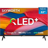 SKYWORTH 32 Inch QLED Smart TV, HD, Google TV, HDR10, Dolby Audio, Bluetooth 5.1, Googlecast, Voice Remote, Eye-Care, Q6500B