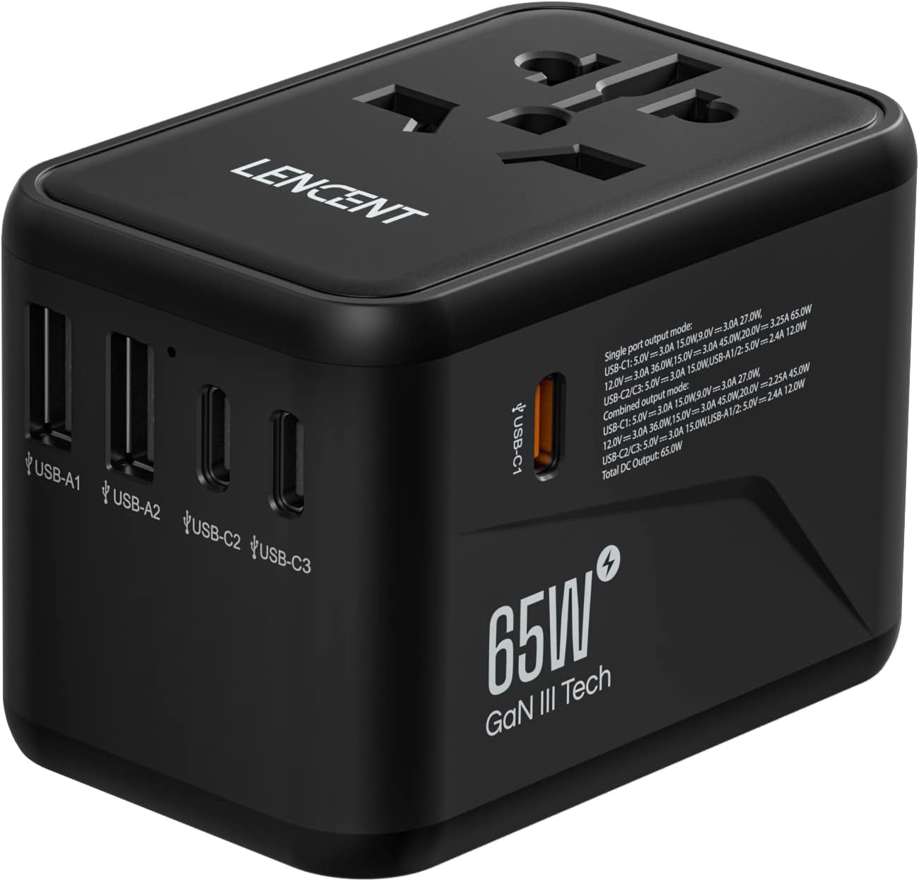 Open Box - Insignia NS-TADPT1USB Travel Adapter With USB Port