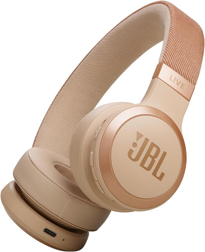 Open Box - JBL Live 670NC On-Ear Noise Cancelling Bluetooth Headphones - Black
